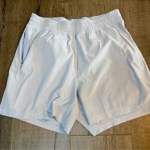 Lululemon Men's Light Blue S Pace Breaker Shorts